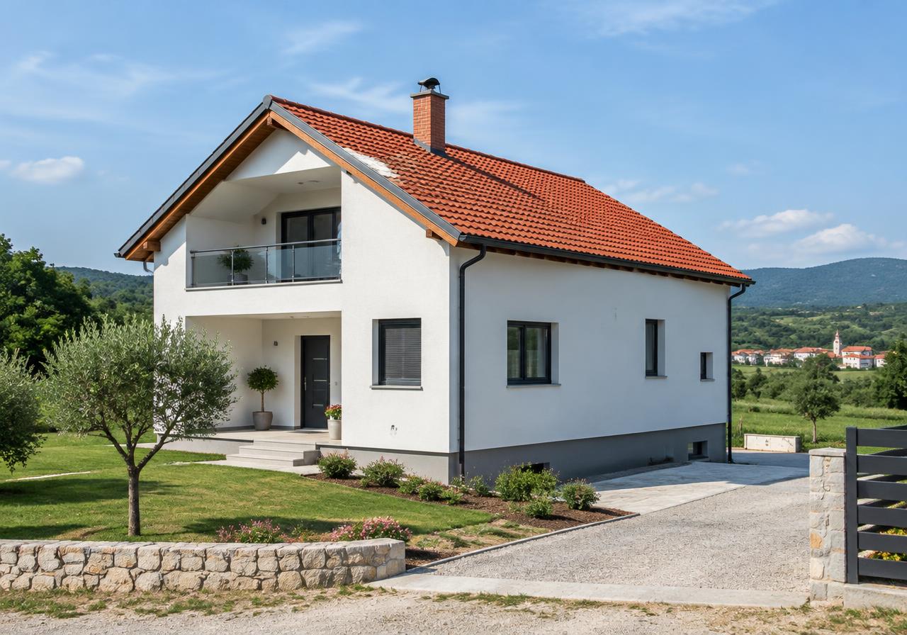 Obiteljska kuća nakon završetka gradnje